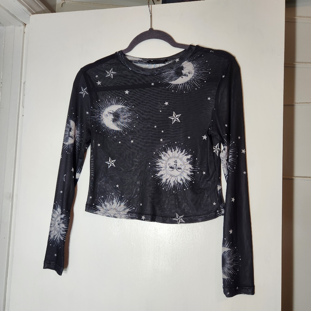 Celestial Mesh Top